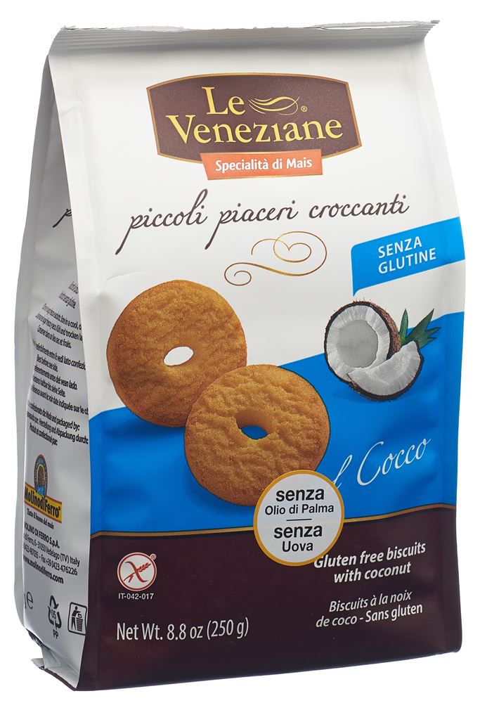 LE VENEZIANE Biscotti al cocco senza glutine 250g