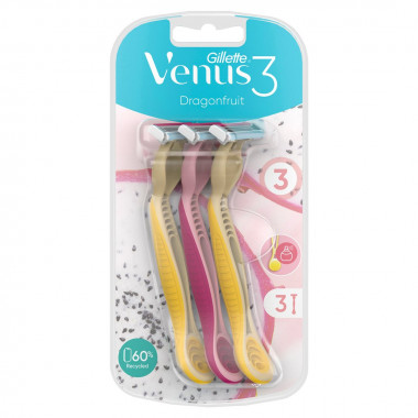 Gillette Venus rasoio usa e getta Dragonfruit 3 pezzi