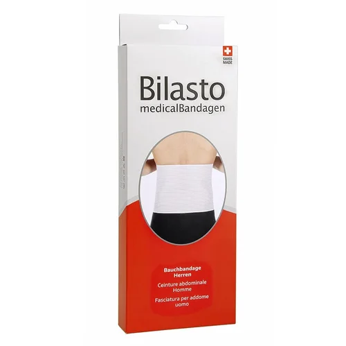 Supporto addominale Bilasto da uomo L bianco con velcro
