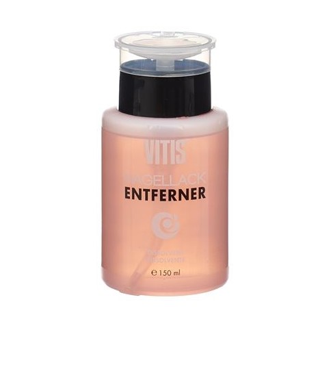 Rimuovi smalto Vitis con acetone e oli con pompa 150ml