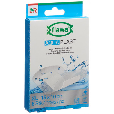 Flawa Aqua Plast strisce di gesso 10x15cm impermeabili 6 pezzi