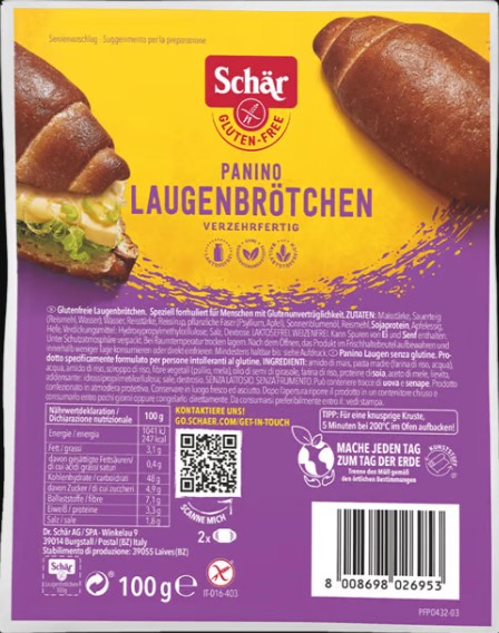 Rotoli di pretzel Schär senza glutine 100g