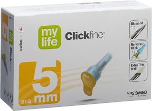 mylife Clickfine Aghi per penna 5mm 31G 100 pezzi