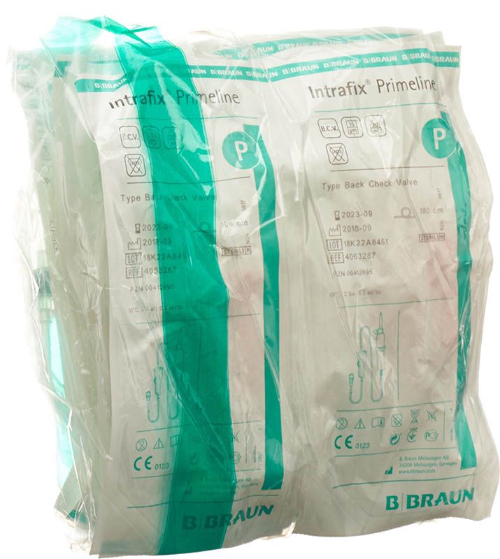 Intrafix Primeline 180cm con valvola di non ritorno 10 pezzi