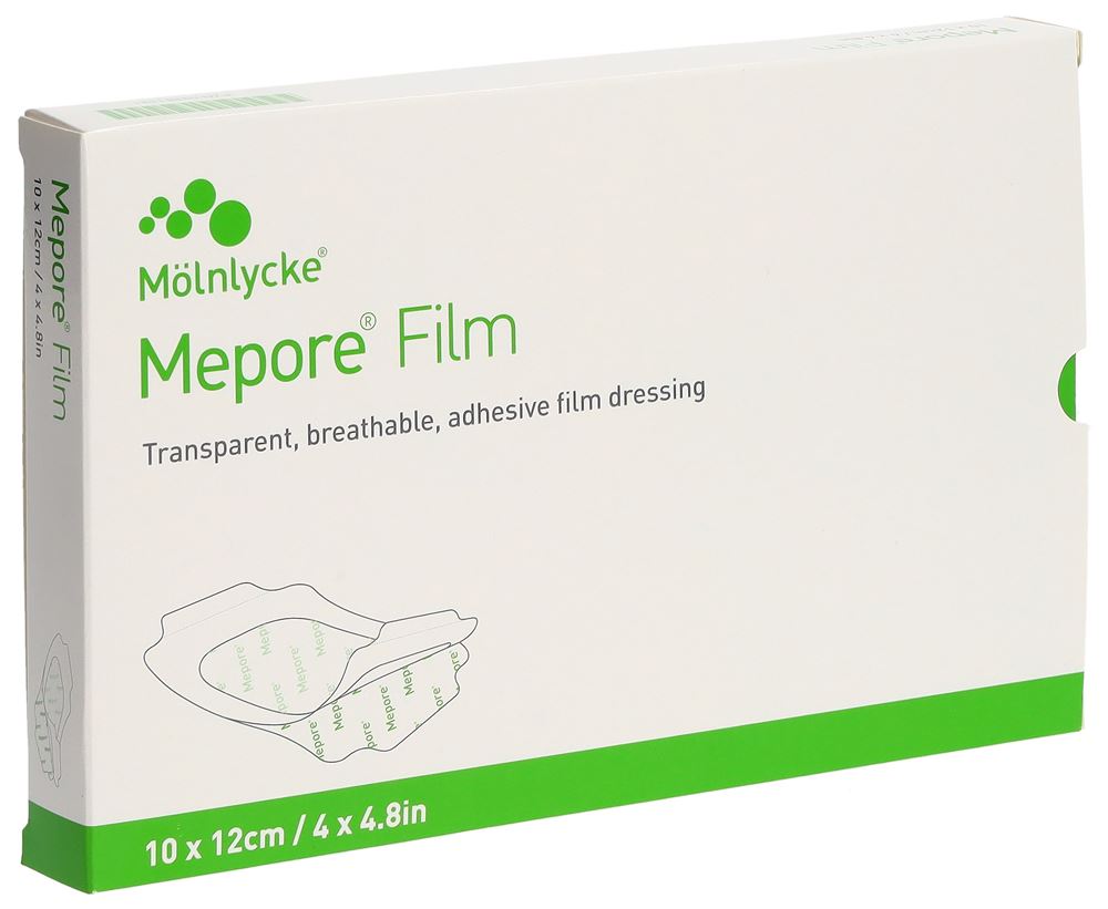 Mepore FILM pellicola bendaggio 10x12cm st nuovo 10 pezzi
