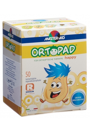 Cerotti per occlusione Ortopad Happy regular 50 pezzi