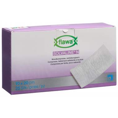 Flawa Solvaline N compresse 10x20cm sterili 25 pezzi