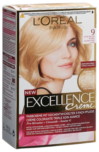 EXCELLENCE Colour Creme Tripla Protezione Biondo chiaro 9