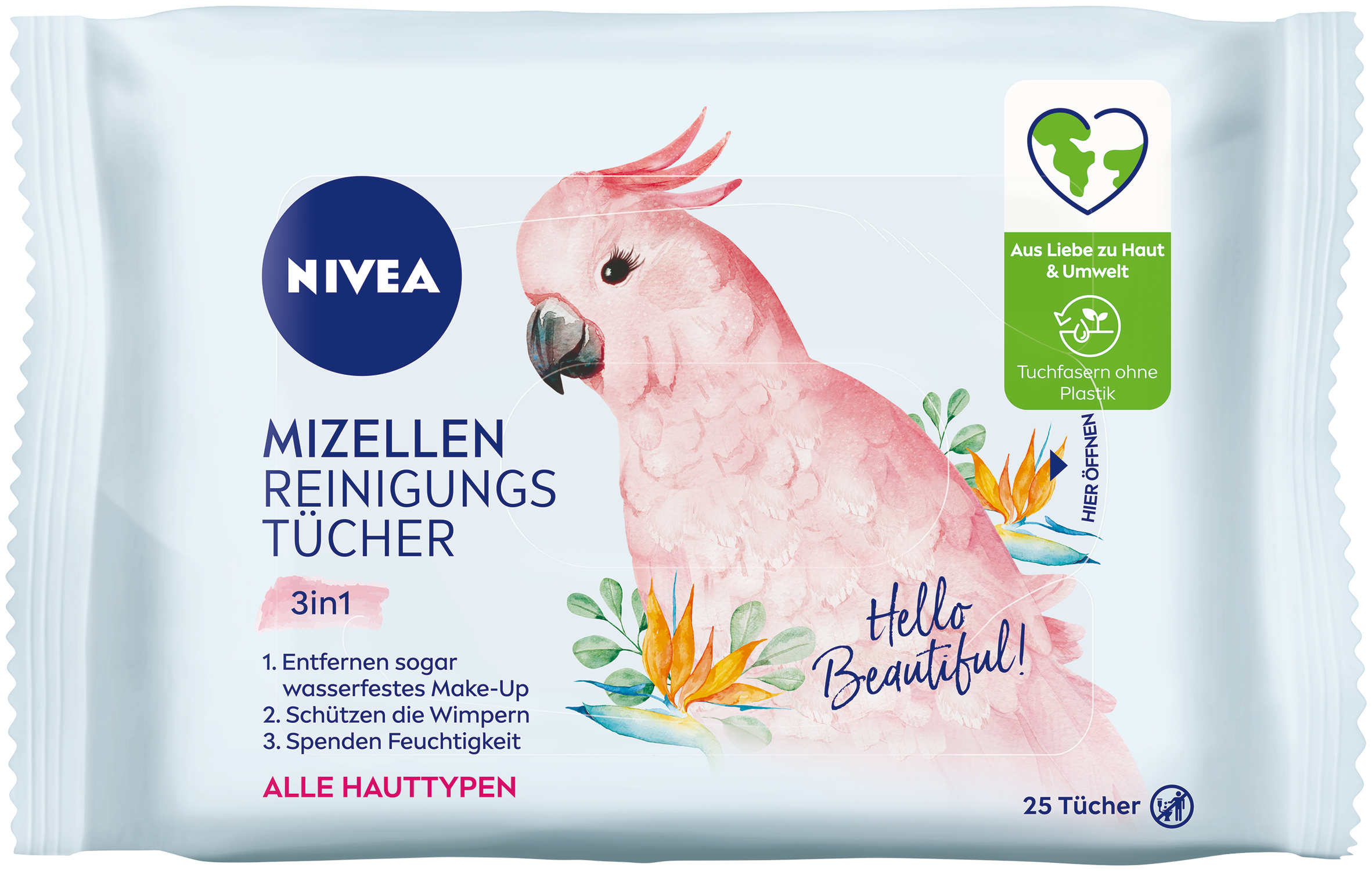 NIVEA Salviette detergenti micellari 3in1 Collec 25 pezzi