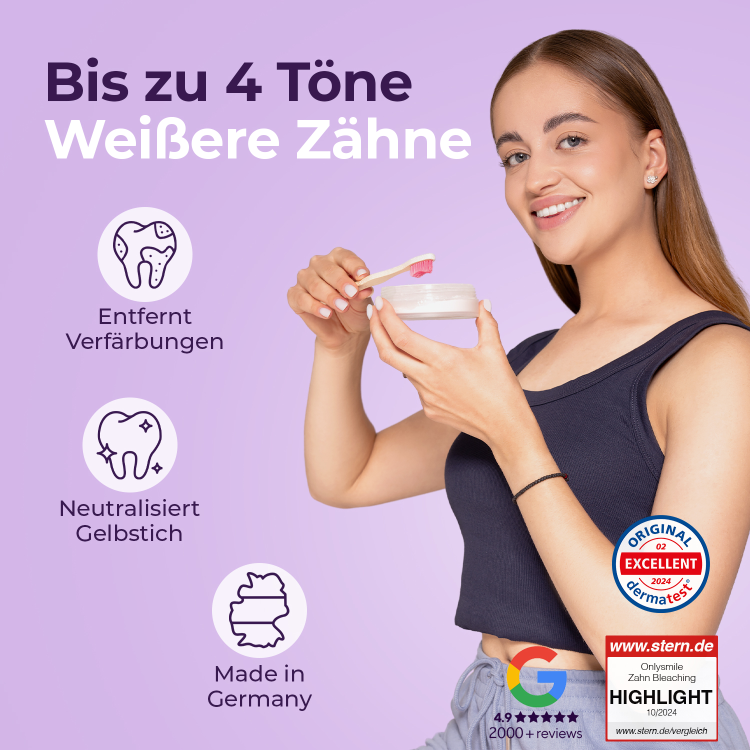 OnlySmile® polvere sbiancante per denti