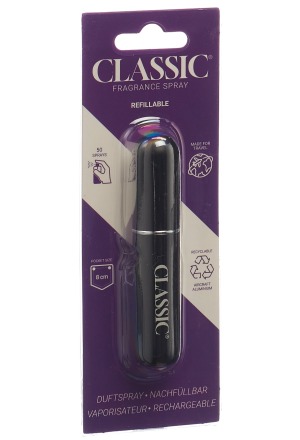 Profumo spray CLASSIC ricaricabile nero