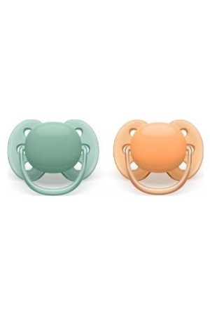 PHILIPS AVENT Ultra Soft 6-18M lilla/apric 2 pezzi