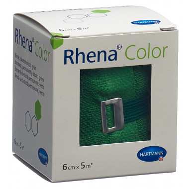 Bende elastiche Rhena Colour 6cmx5m verde