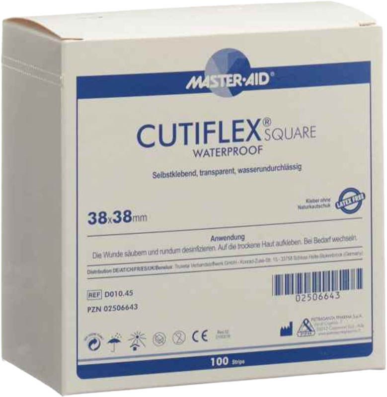 CUTIFLEX Cerotti quadrati in foglio 38x38mm Scatola 100 pezzi