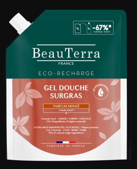 BeauTerra Gel doccia ricco di Monoi Btl 1000ml