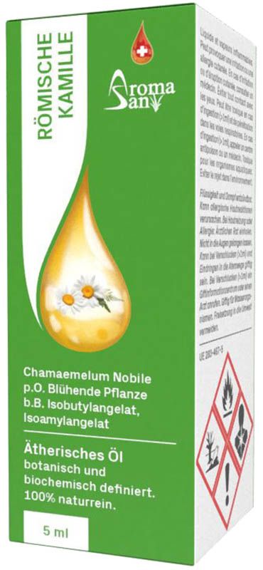 Aromasan camomilla romana etere/olio in confezione da 5ml
