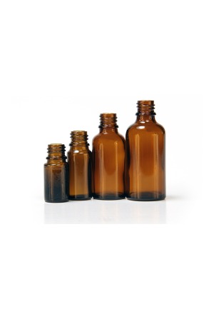 FARFALLA Set di vuoti in vetro ambrato senza tappo 6 x 10ml