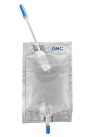 GHC sacca per urina CAREFLOW 0,75l 12cm non sterile con scarico con valvola di ritorno 10 pezzi