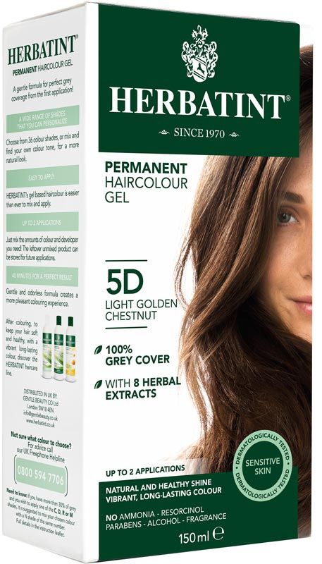 HERBATINT Gel colorante per capelli 5D Oro chiaro Kastani 150ml