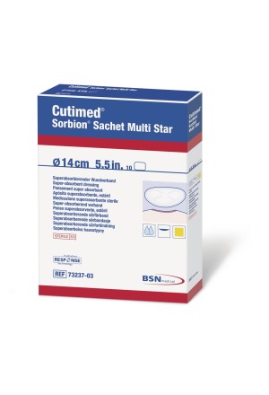CUTIMED Bustina Sorbion Multi Star 8cm 5 pezzi
