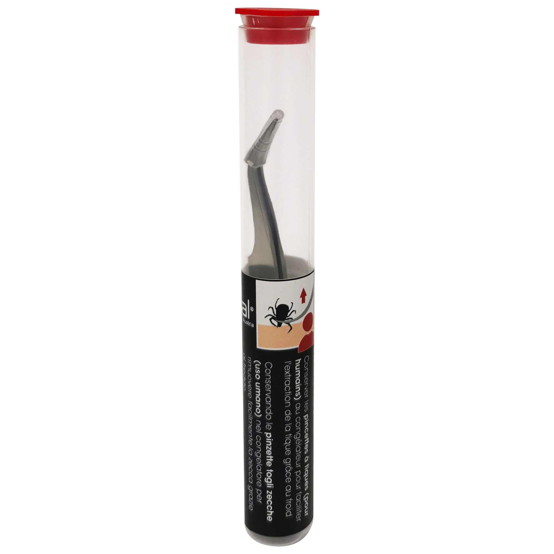 Pinzetta per zecche umane 11 cm