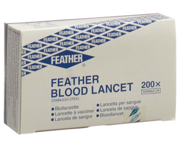 LANCETTE PER IL SANGUE sterili 200 pezzi