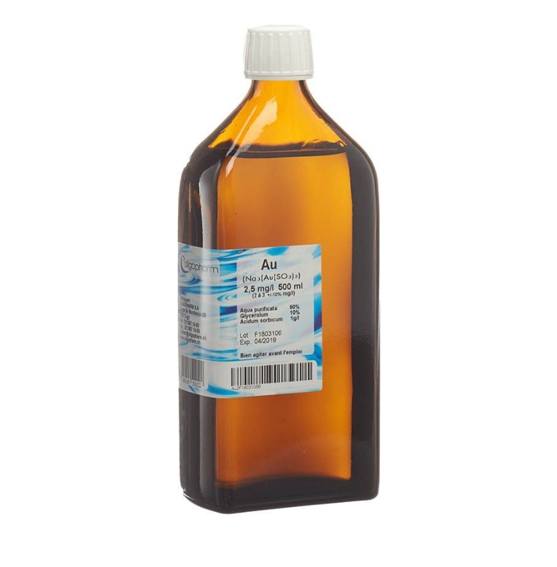 OLIGOPHARM Soluzione di oro 2,5 mg/l 500ml