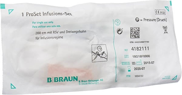 Set di infusione Intrafix PROSET 15 cm RV DWH 100 pezzi