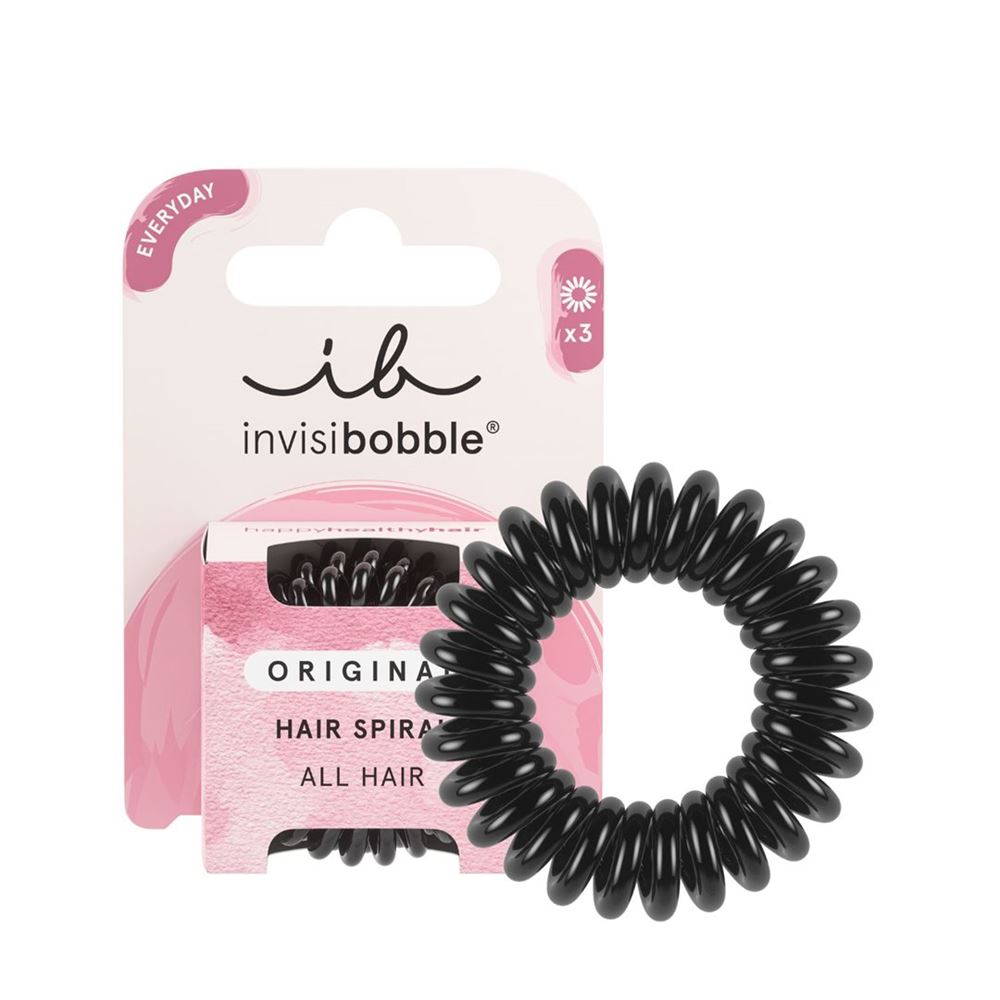 Fascette per capelli INVISIBOBBLE Original tr nero 3 pezzi