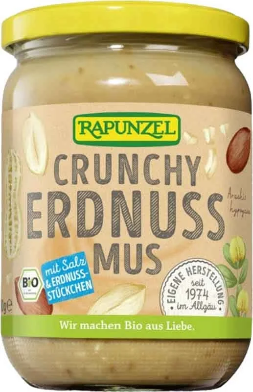 Burro di arachidi Rapunzel croccante con sale 500g