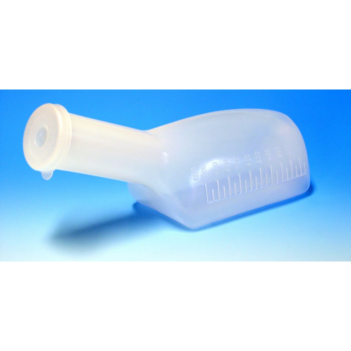 Flaconi per urine in polietilene (PE-LD) con coperchio