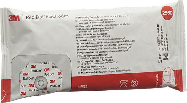 3M RED DOT ECG Elekt Universal 50 pezzi