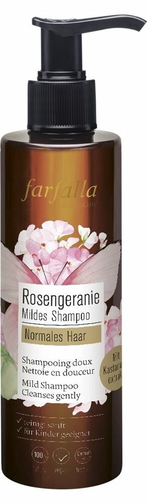FARFALLA Mildes Shampoo Rosengeranie 200ml