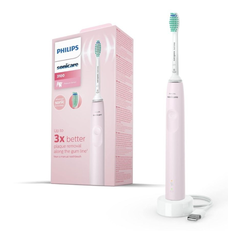 Philips Sonicare 3100 spazzolino sonico rosa