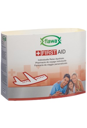 Farmacia individuale da viaggio FLAWA giallo/grigio