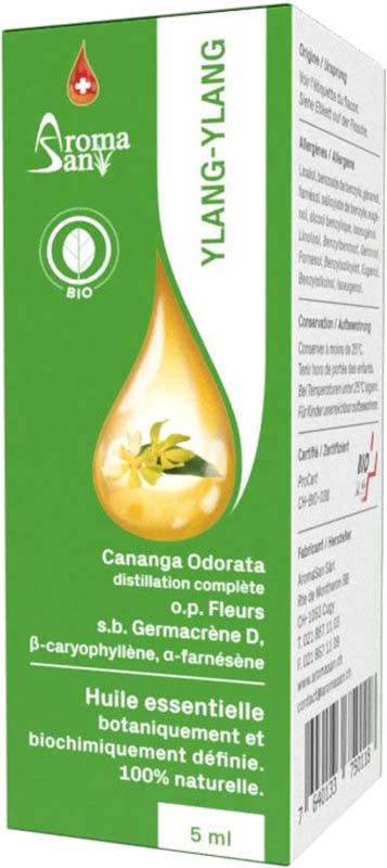 Aromasan Ylang Ylang linalolo etere/olio in confezione bio 5ml