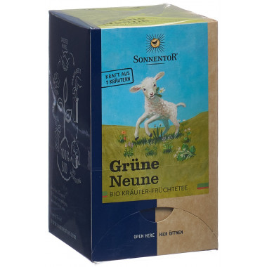 Sonnentor Tè verde nove BIO Btl 18 pezzi