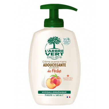 L'ARBRE VERT Eco Sapone per le mani alla pesca bio Disp 300 ml