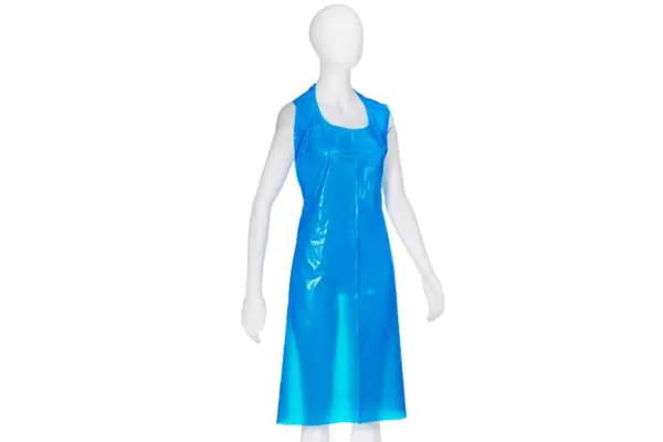 Grembiule monouso AMPRI PE blu pesante 50 pezzi