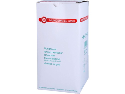 NOBAMED Spatola a bocca in legno 150x18 mm sterile confezione da 100 pezzi