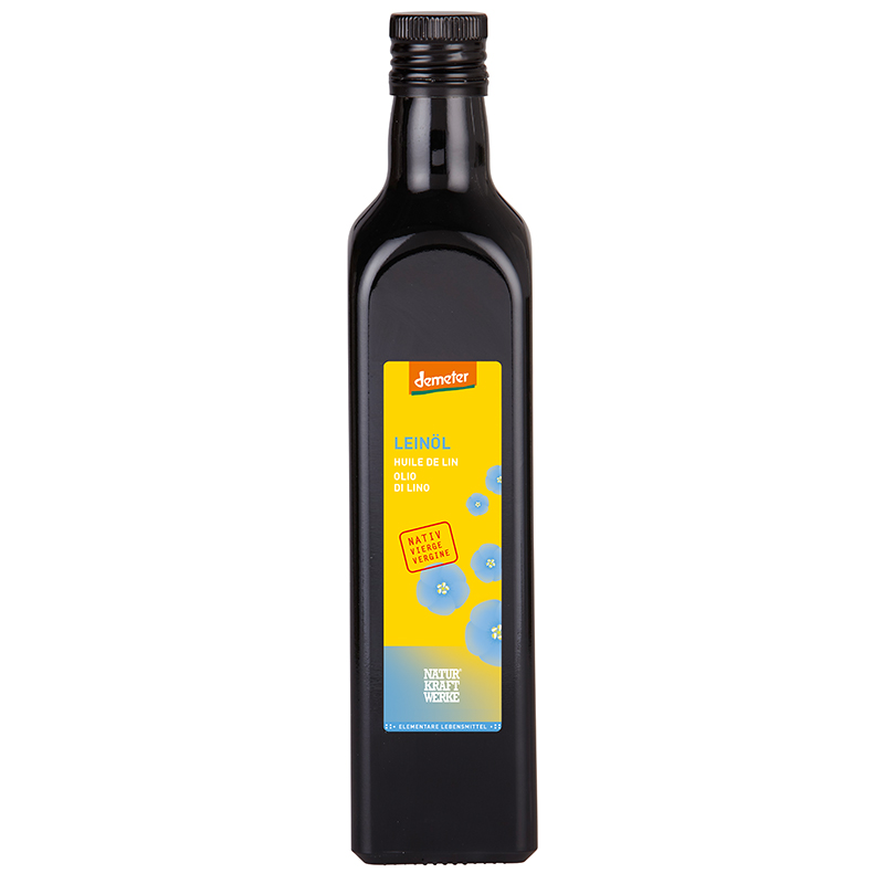 NATURKRAFTWERKE Olio di lino nativo Demeter 500ml