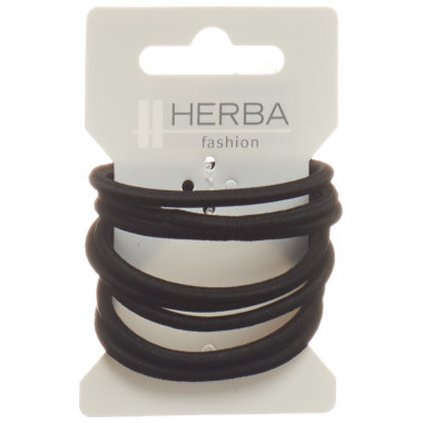Fascette per capelli Herba 5cm nero 8 pezzi