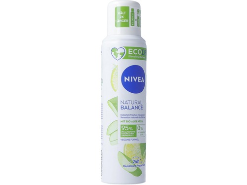 Nivea Female Ecodeo Natural Balance Aloe Vera Organic Aeros Spr 125ml