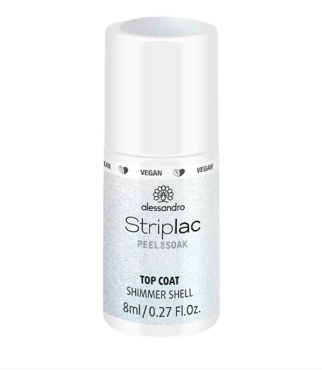 alessandro Striplac Top Coat Shimmer Shell 8ml