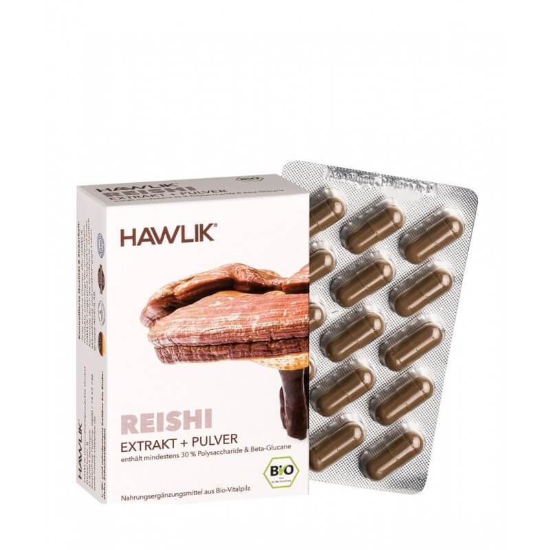Estratto di Reishi Hawlik + Capsule in polvere 120 Capsule