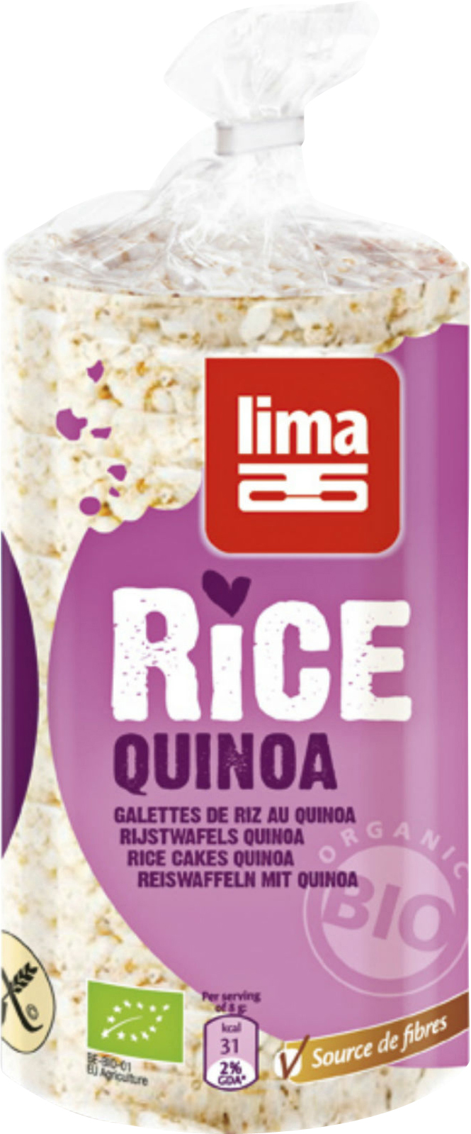 Torte di riso Lima Quinoa Btl 100g
