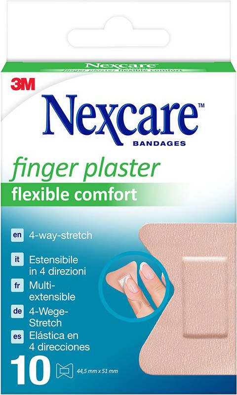 3M Nexcare Cerotti per dita Comfort flessibile 4,45x5,1 cm 10 pezzi