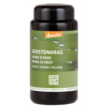NaturKraftWerke Erba d'orzo in polvere Demeter 50g