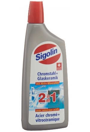 Sigolin 2in1 acciaio cromato + vetro ceramica Fl 250ml