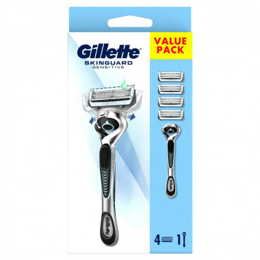 Gillette SkinGuard Sensitive System Blades Flexball 4 pezzi + manipolo